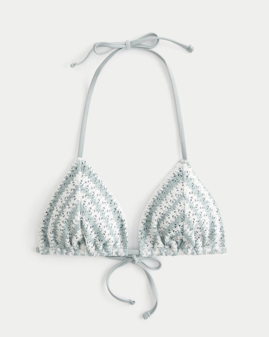 Delicate Textured Bandeau Bikini Top